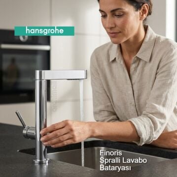 Hansgrohe Finoris 230 Spiralli Lavabo Bataryası Krom
