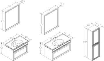 Orka Design 105 cm Asma Banyo Dolabı