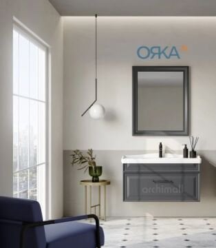 Orka Design 105 cm Asma Banyo Dolabı