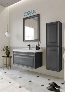 Orka Design 105 cm Asma Banyo Dolabı