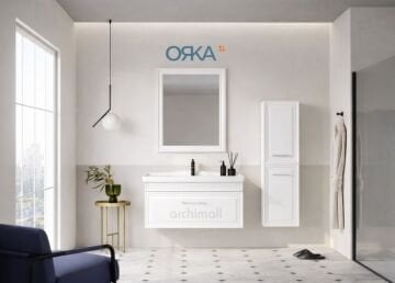 Orka Design 105 cm Asma Banyo Dolabı