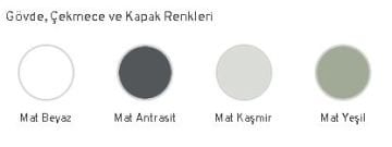 Orka Bari 100 Asma Banyo Dolabı LED Aynalı