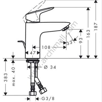 Hansgrohe Logis 100 Lavabo Bataryası