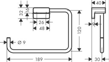 Hansgrohe AddStoris Krom Halka Havluluk