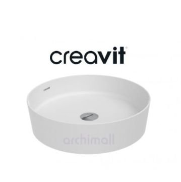 Creavit Loop 45 cm Mat Beyaz Çanak Lavabo