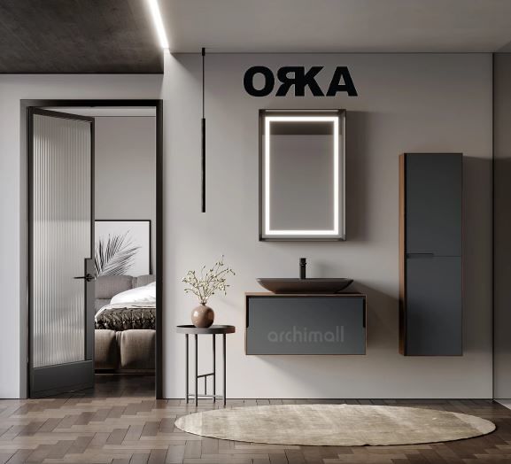 Orka Craft 80 cm Asma Banyo Dolabı