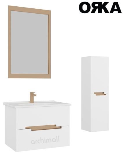 Orka Lodi 80 cm Asma Banyo Dolabı