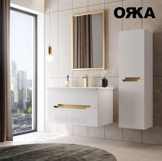 Orka Lodi 100 cm Asma Banyo Dolabı