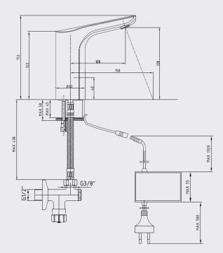 Eca Luna Fotoselli Lavabo Bataryası Elektrikli