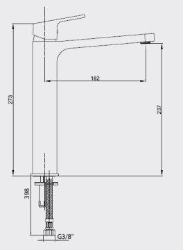 Eca Tiera Yüksek Tip Lavabo Bataryası