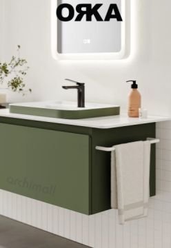 Orka Vico 240 cm Cam Modüllü Asma Banyo Dolabı