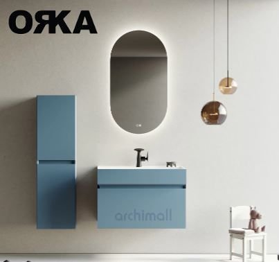 Orka Lusso 80 cm Asma Banyo Dolabı