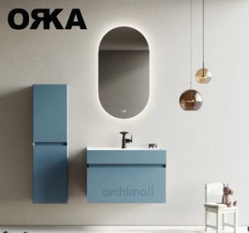 Orka Lusso 80 cm Asma Banyo Dolabı