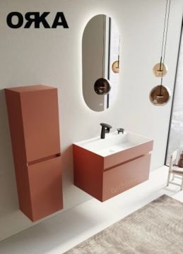 Orka Lusso 80 cm Asma Banyo Dolabı