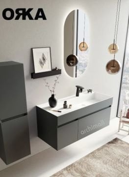 Orka Lusso 120 cm Asma Banyo Dolabı
