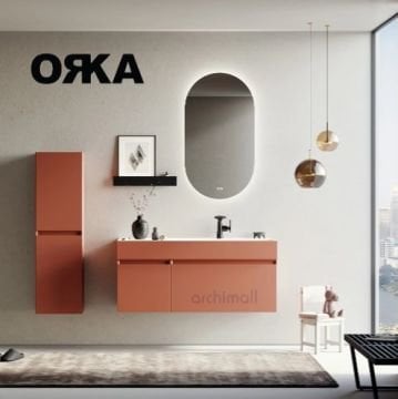 Orka Lusso 120 cm Asma Banyo Dolabı