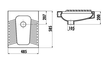 Creavit İçten Yıkamalı Helataşı TP570