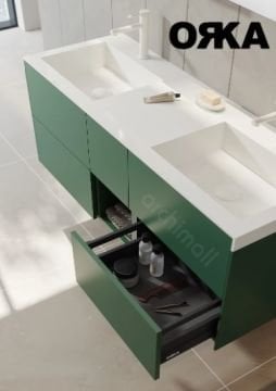 Orka Milano 140 cm Asma Banyo Dolabı