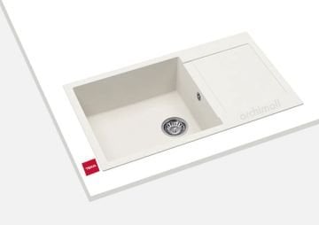 Teka Clivo 60 B-TQ Beyaz Granit Evye