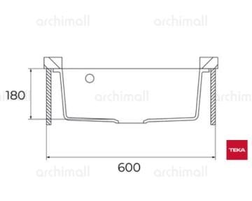 Teka Cave 49.50 B-TQ Siyah Granit Evye