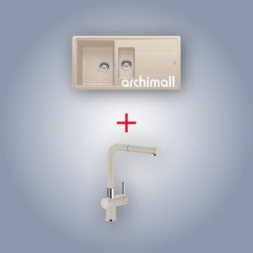 Franke BFG 651 Basis Sahara Granit Evye Seti