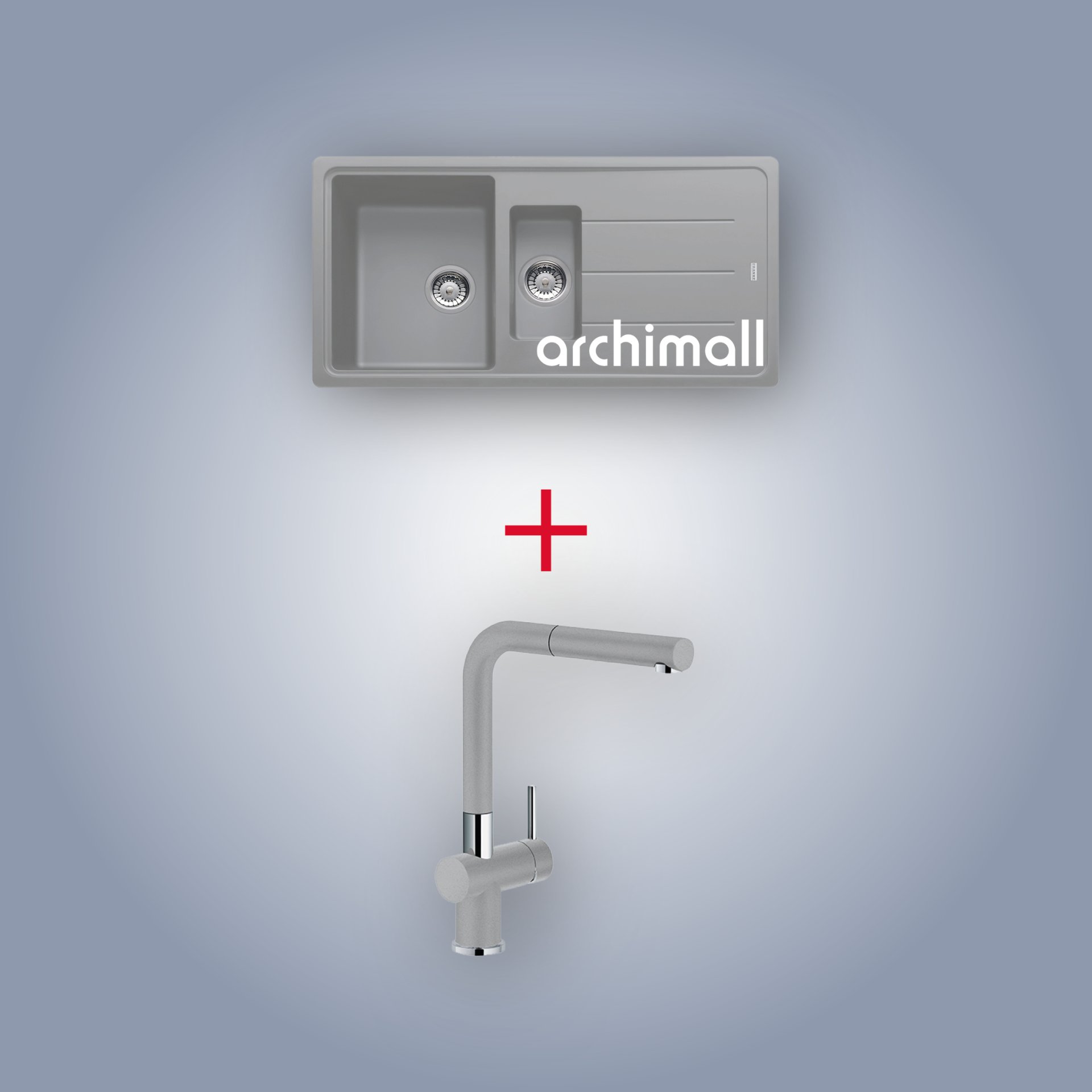 Franke BFG 651 Basis Stone Grey Granit Evye Seti