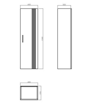 Orka Bari Boy Dolabı