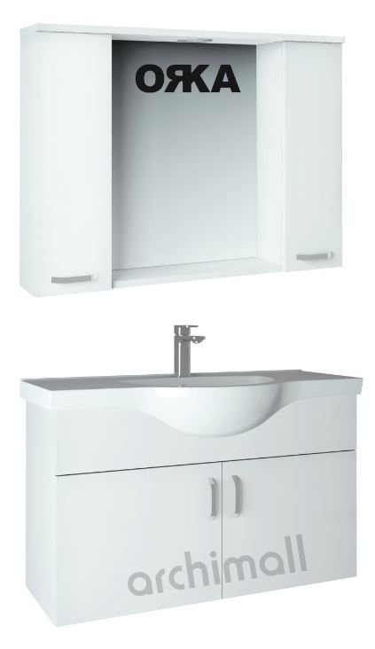 Orka Duru 100 cm Asma Banyo Dolabı