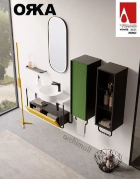 Orka Noto 80 Asma Banyo Dolabı