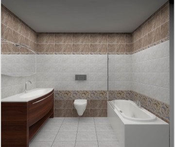 Seramiksan Hera Açık Gri 25x50