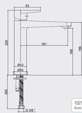Eca Dalia Orta Boy Lavabo Bataryası