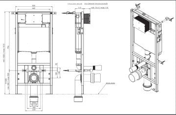 Serel Smooth Alçıpan Tipi Gömme Rezervuar