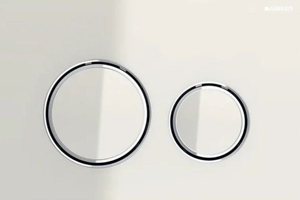 Geberit Sigma21 Kumanda Kapağı Kum Grisi Cam-Krom