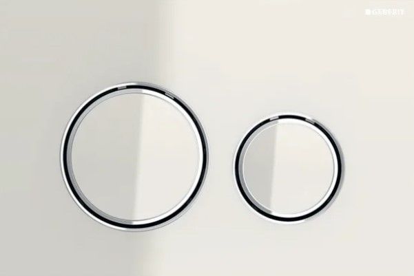 Geberit Sigma21 Kumanda Kapağı Kum Grisi Cam-Krom