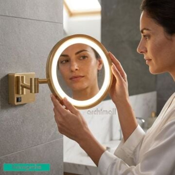 Hansgrohe AddStoris Bronz Makyaj Aynası