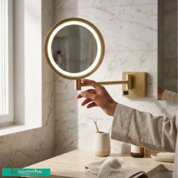 Hansgrohe AddStoris Bronz Makyaj Aynası