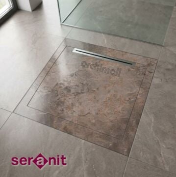 Aquanit 90X135 Slope Gusto Taupe Gri Porselen Duş Karosu
