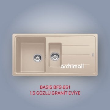 Franke BFG 651 Basis Avena Granit Evye Seti