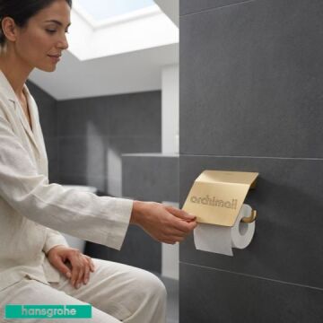 Hansgrohe AddStoris Bronz Kapaklı Tuvalet Kağıtlığı
