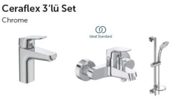 İdeal Standard Ceraflex 3'lü Armatür Seti