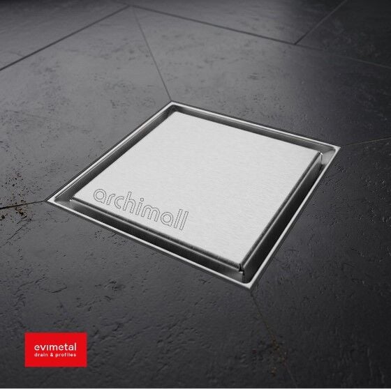 Evimetal Natura Kapak S Sifonlu 10x10 Duş Kanalı Yandan Çıkışlı