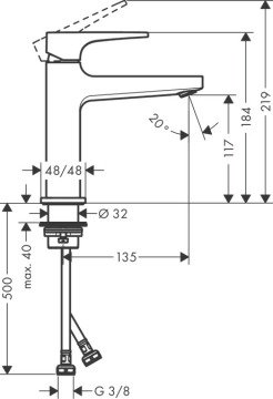 Hansgrohe Metropol Lavabo Bataryası Satin Siyah