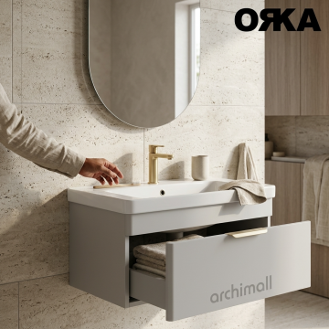 Orka Procida 85 cm Asma Banyo Dolabı