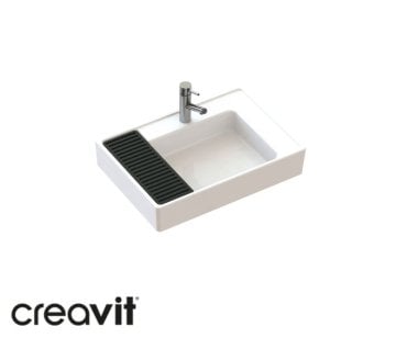 Arya 65 cm Lavabo Gizli Taşma Deliği Ve Gizli Gider Delikli