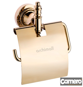 Camero Efes Kapaklı Tuvalet Kağıtlığı Gold