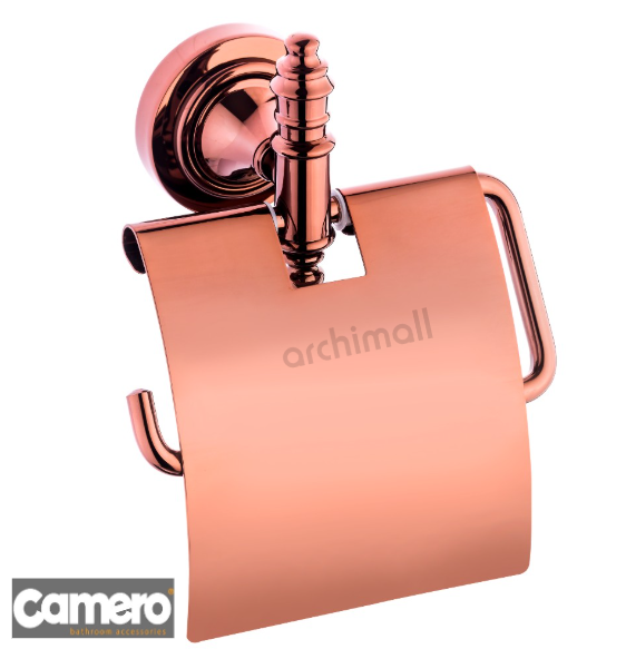 Camero Efes Kapaklı Tuvalet Kağıtlık Rose