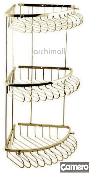 Camero 20x20 Dekoratif Üçlü Süngerlik Gold