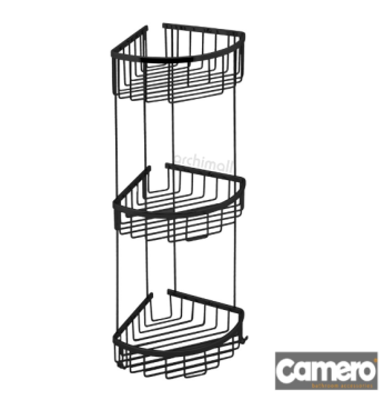 Camero 20x20 Oval Üçlü Süngerlik Siyah