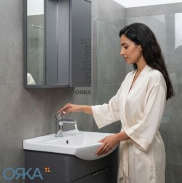 Orka Purus 65 cm Ayaklı Banyo Dolabı