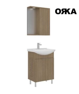 Orka Purus 65 cm Ayaklı Banyo Dolabı BUDVA